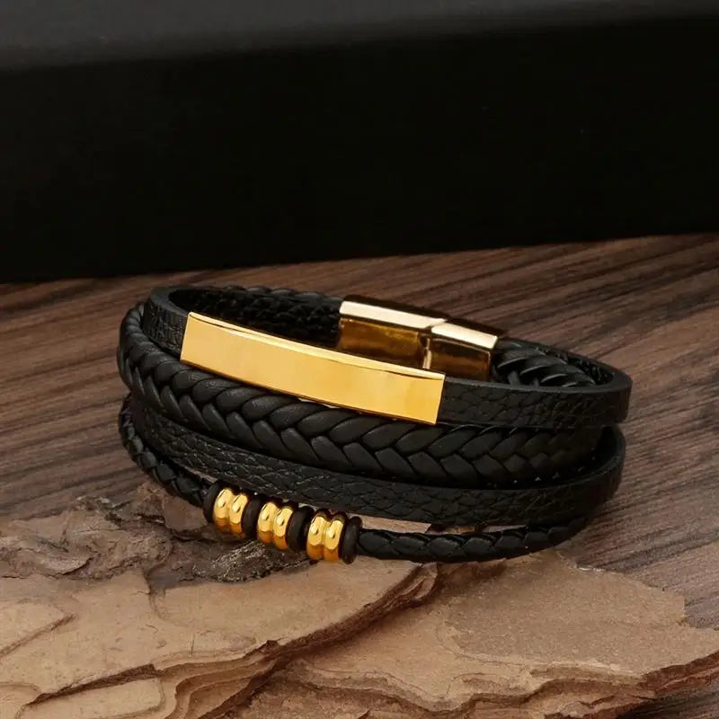Men's Classic Leather Bracelet