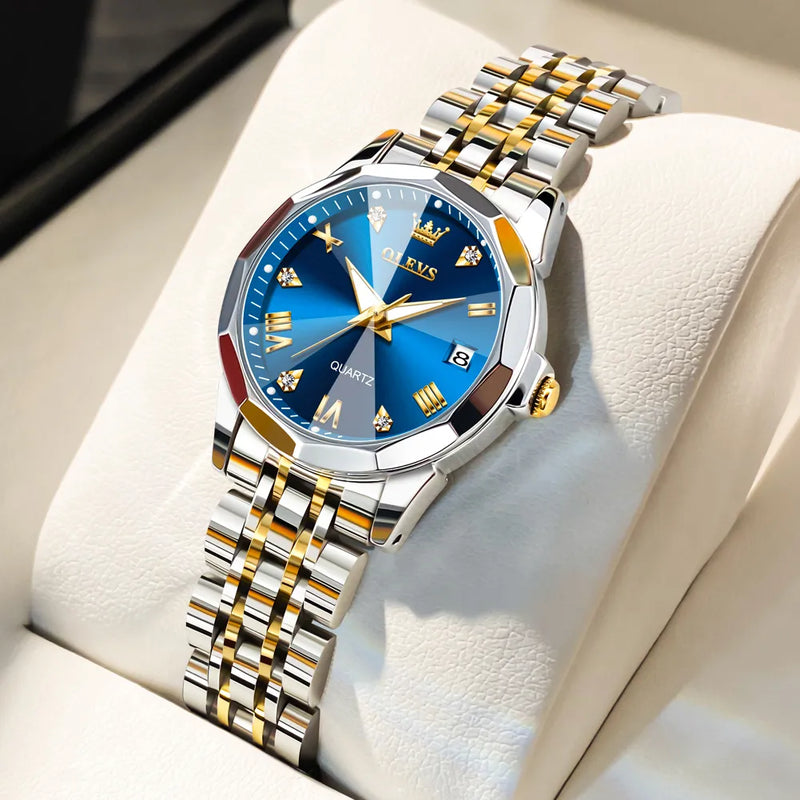 Olevs Women's Luxury Watch, Waterproof