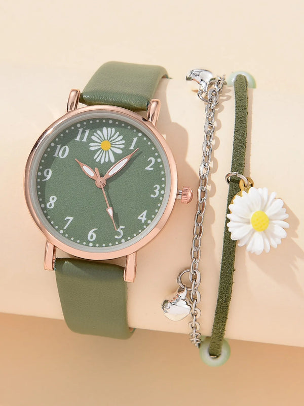 Reloj para mujer, acompañado de una preciosa pulsera.