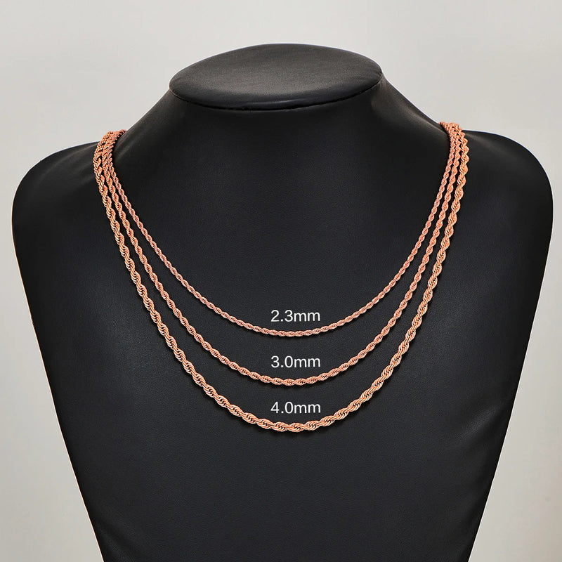 Rose Gold Twisted Necklace
