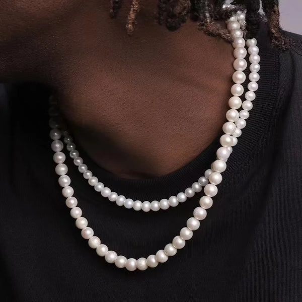 Men's pearl necklace